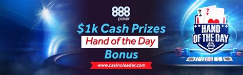 888 poker hand of the day|888 Poker $1k Hand of the Day Cash Prizes .